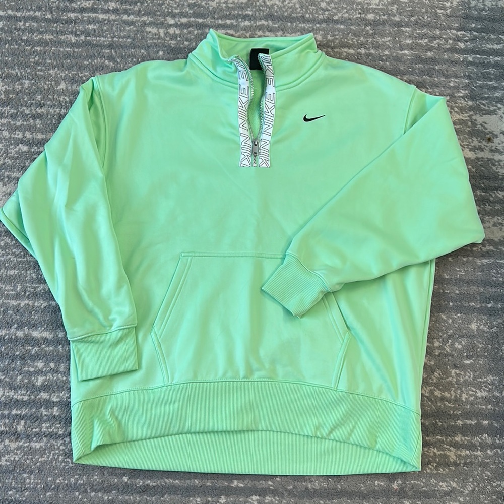 Nike Mint Green Half Zip Pullover Size Medium
